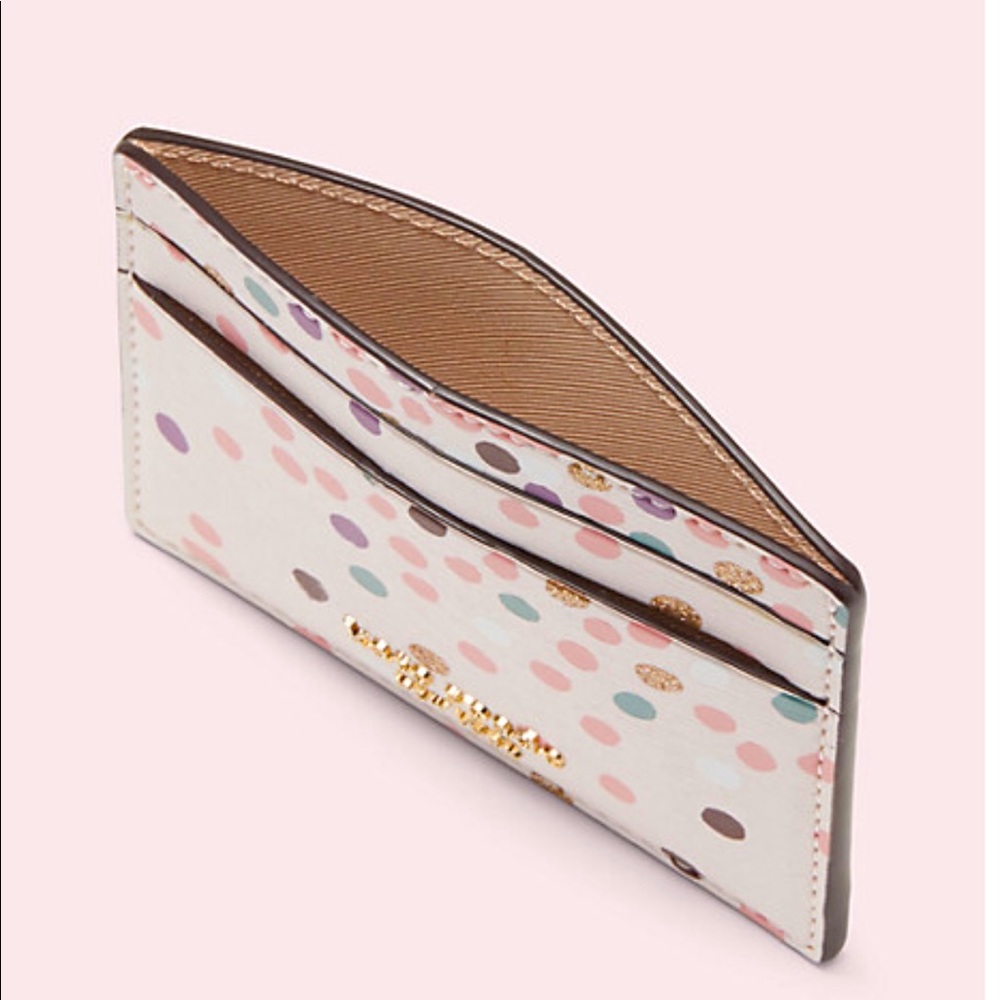 Kate Spade Sylvia Disco Dots Compact Cardholder